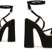 Lynda Nubuck Sandal(5,Black)