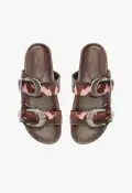 Harper Sporty Leather Sandal(5,Pink)