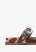 Harper Sporty Leather Sandal(5,Pink)
