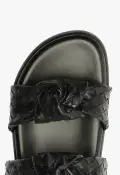 Kareena Knot Sporty Sandal(5,Black)