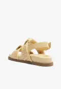 Kareena Knot Sporty Sandal(5,Beige)