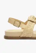 Kareena Knot Sporty Sandal(5,Beige)