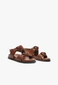 Kareena Knot Sporty Sandal(5,Brown)