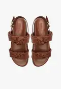 Kareena Knot Sporty Sandal(5,Brown)