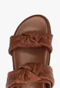 Kareena Knot Sporty Sandal(5,Brown)