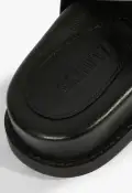 Olga Sporty Leather Sandal(5,Black)