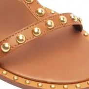 Kanya Leather Sandal(5,New Wood)