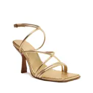 Phoeby Metallic Leather Sandal(5,Gold)