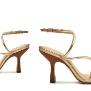 Phoeby Metallic Leather Sandal(5,Gold)