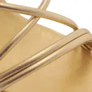Phoeby Metallic Leather Sandal(5,Gold)