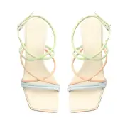 Phoeby Casual Nappa Leather Sandal(5,Sky way)