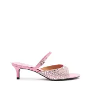 Louise Low Satin Sandal(5,Misty Rose)