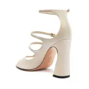 Roman Leather Sandal(5,Pearl)