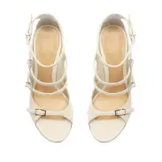 Roman Leather Sandal(5,Pearl)