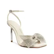 Mila Nappa Leather Sandal(5,Pearl)