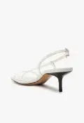 Heloise Patent Leather Sandal(5,White)