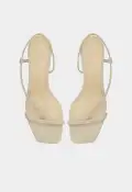Heloise Linen Sandal(5,Beige)