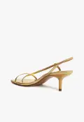 Heloise Metallic Leather Sandal(5,Gold)