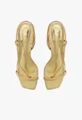 Heloise Metallic Leather Sandal(5,Gold)