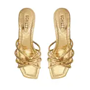Rachel Mule Metallic Sandal(5,Gold)
