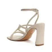 Nadia Leather Sandal(5,Pearl)