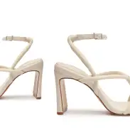Nadia Leather Sandal(5,Pearl)