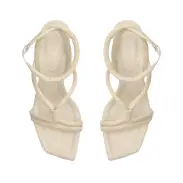 Nadia Leather Sandal(5,Pearl)