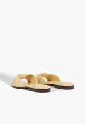Lori Leather Sandal(5,Beige)