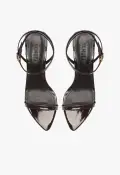 Melanie Patent Leather Sandal(5,Dark Brown)