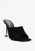 Nattie Suede Sandal(5,Black)