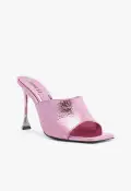 Nattie Metallic Leather Sandal(5,Pink)