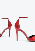 Pamela Patent Leather Sandal(5,Red)