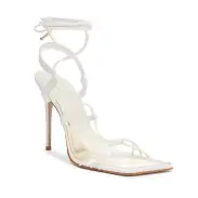 Sabie Leather Sandal(5,White)
