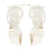 Sabie Leather Sandal(5,White)