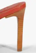 Lori Leather Sandal(5,Orange)