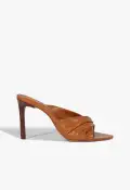 Lori Leather Sandal(5,Brown)