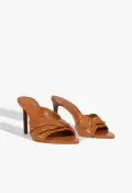 Lori Leather Sandal(5,Brown)
