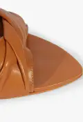 Lori Leather Sandal(5,Brown)