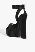 Heidi Platform Sandal(5,Black)