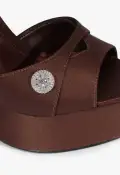 Heidi Platform Sandal(5,Cinnamon Coffee)