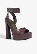 Heidi Platform Sandal(5,Dark Grey)