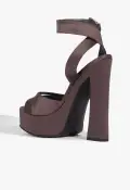 Heidi Platform Sandal(5,Dark Grey)