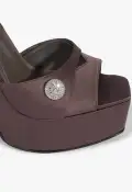 Heidi Platform Sandal(5,Dark Grey)