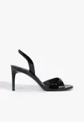 Scarlett Sling Mid Sandal(5,Black)