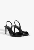 Scarlett Sling Mid Sandal(5,Black)