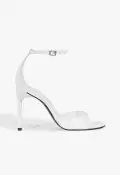 Scarlett Patent Leather Sandal(5,White)