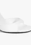 Scarlett Patent Leather Sandal(5,White)