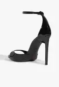 Scarlett Patent Leather Sandal(5,Black)