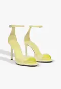 Scarlett Leather Sandal(5,Yellow)