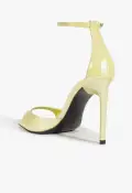 Scarlett Leather Sandal(5,Yellow)